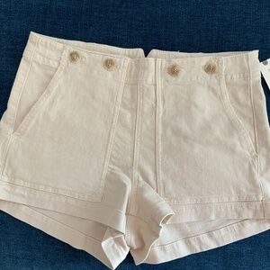 Anthropologie Pilcro Ivory Shorts